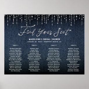 Fête des mariées de diamants Denim Chic - Tableau 
