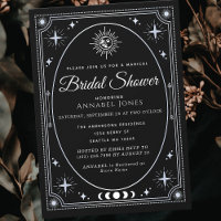 Fête des mariées de la carte Tarot noir céleste ar