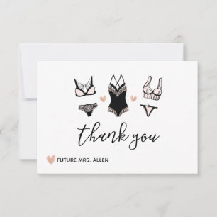 Fête des mariées de lingerie Merci plat