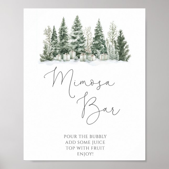 Fête des mariées de neige en amour Poster du bar M (Devant)