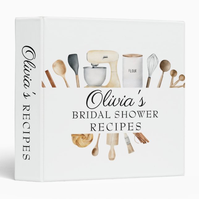 Fête des mariées de recette 3 Classeur d'anneau (Devant/Côté)