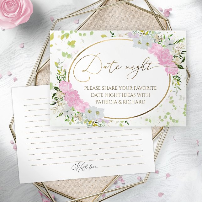 Fête des mariées fleur sauvage Date Nuit Cartes Ja (Créateur téléchargé)
