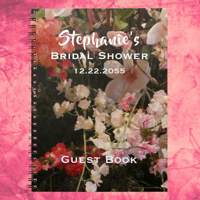 Fête des mariées Florale livre d'hôtes, beaucoup d (Créateur téléchargé)