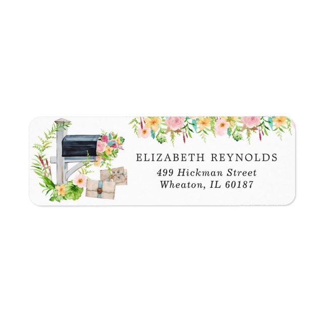 Fête des mariées florale par courrier | Adresse de (Devant)