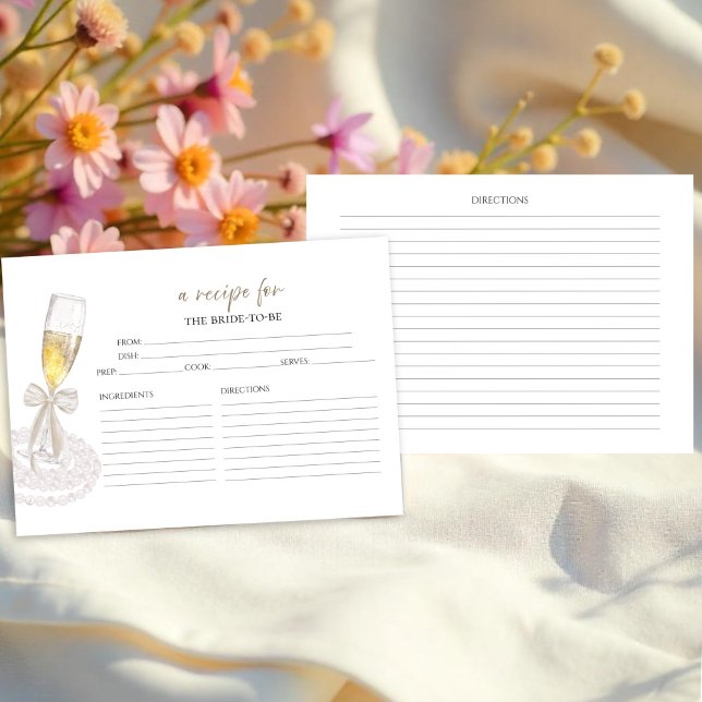 Fête des mariées Florale Procuco Recettes Cartes (Créateur téléchargé)
