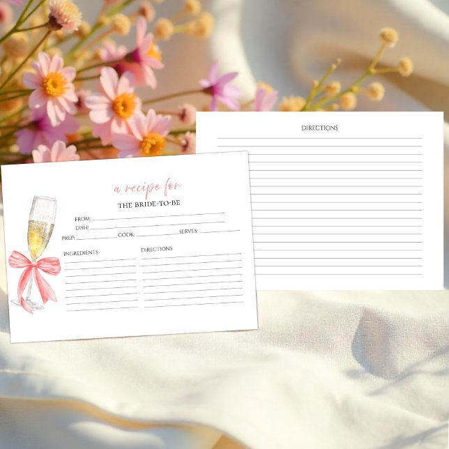 Fête des mariées Florale Procuco Recettes Cartes (Créateur téléchargé)
