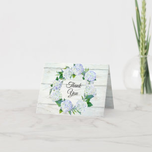 Fête des mariées Merci Rustique en Hydrangea
