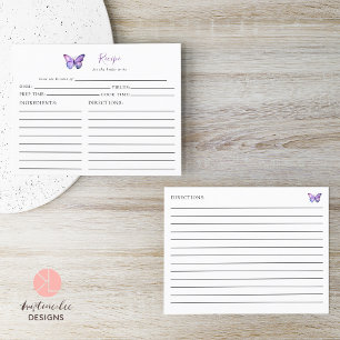 Fête des mariées Papillon Recette Carte Purple Scr