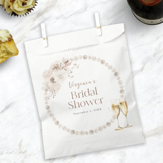 Fête des mariées perle Favoriser les sacs (Pearl Bridal Shower Favor Bags
)