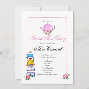 Fête des mariées Tea Party Invitation