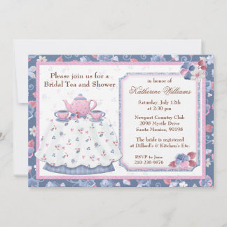 Fête des mariées Tea Party Invitation