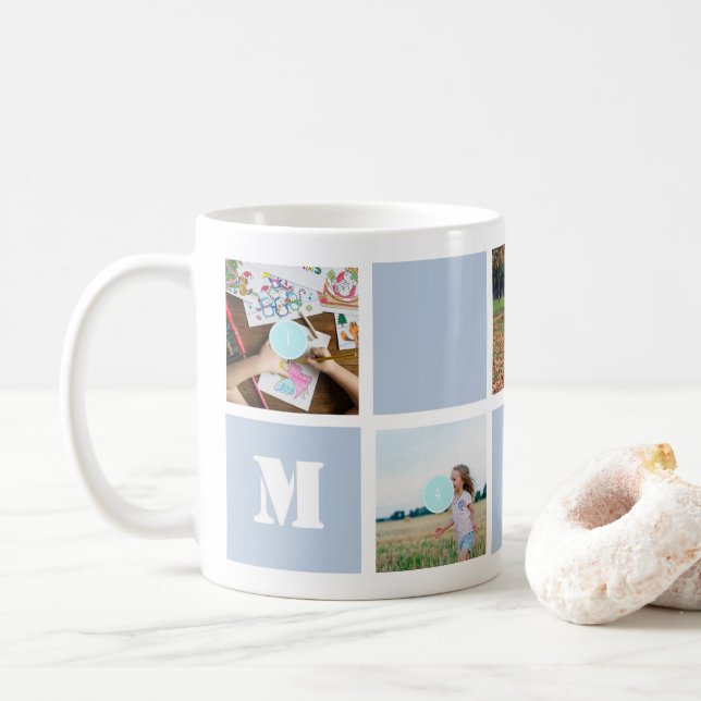 Fête des mères 10 Photos Maman Collage Mug (Avec donut)