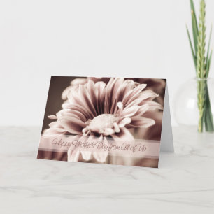 Fête des mères aux fleurs roses de la carte des fr