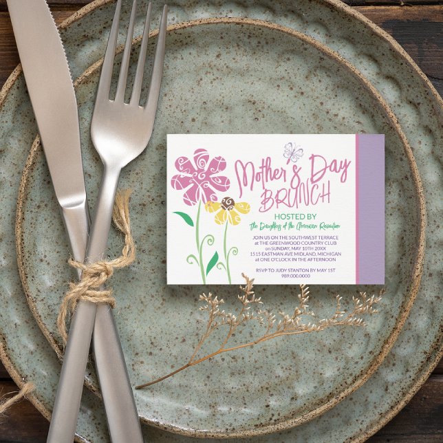 Fête des mères Brunch Invitations (Créateur téléchargé)