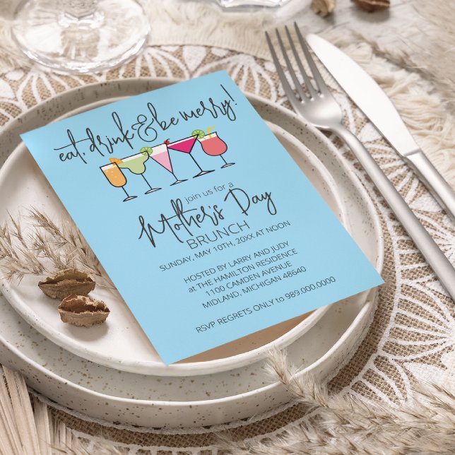 Fête des mères Brunch Invitations (Créateur téléchargé)