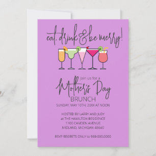 Fête des mères Brunch Invitations