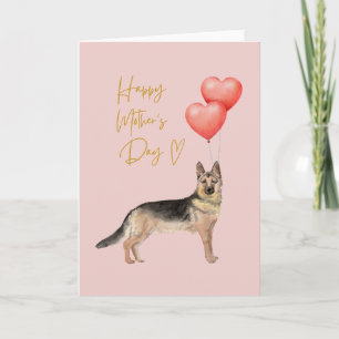 Fête des mères de chien - Carte mère berger allema