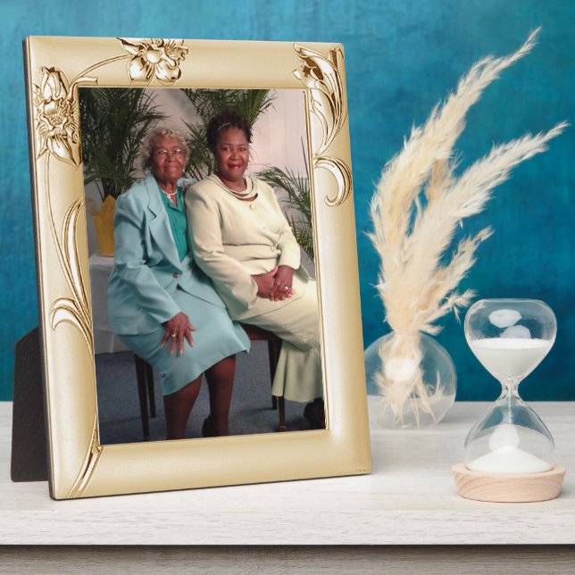 Fête des Mères Fleurs Faux Faux Frame Plaque (Côté)