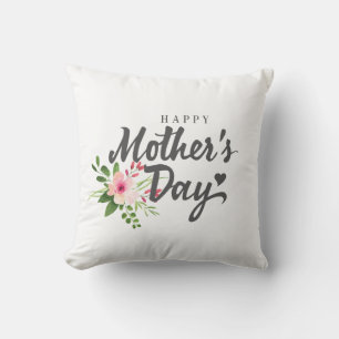 Fête des mères florales joyeuses   Oreiller
