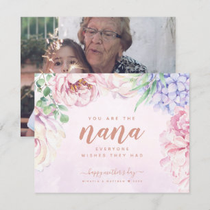 Fête des mères florales pour Nana Carte photo