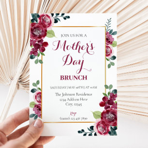 Fête des mères Invitation Brunch