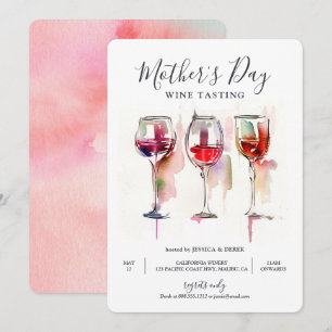 Fête des mères Invitation dégustation de vin