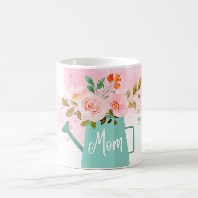 Fête des mères Mug avec arrosage Can & Flowers (Centre)