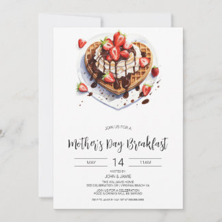 Fête des Mères Petit déjeuner Invitation