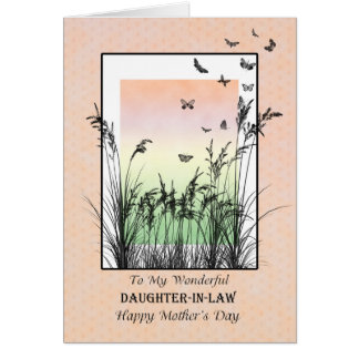 Fête des mères pour la belle-fille, avec des papil