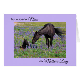 Fête des mères pour la nièce Mare & Foal Photo Not