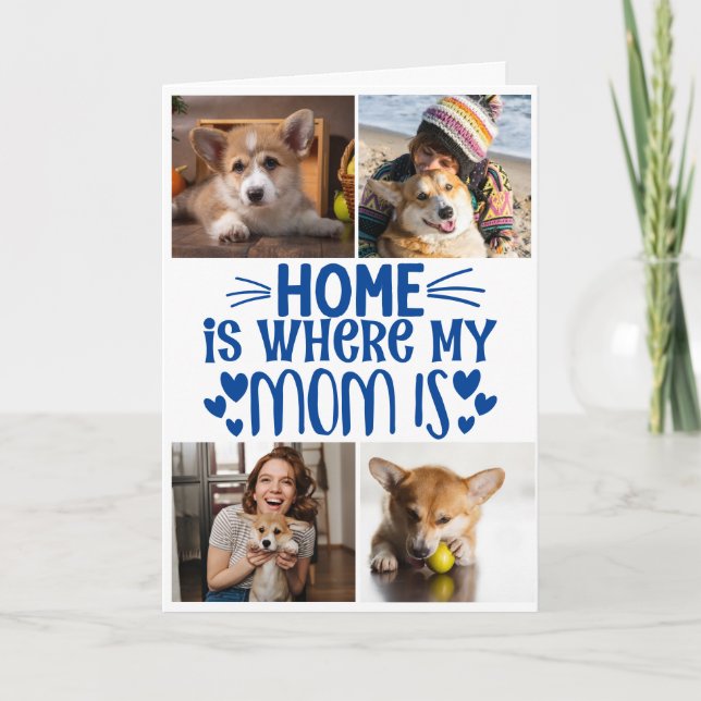 Fête des Mères...Quatre photos carte de collage pe (Devant)