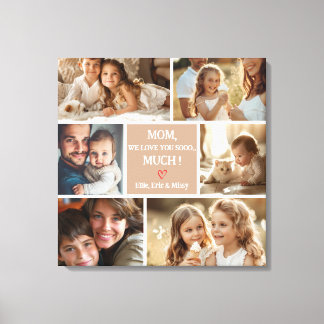 Fête des mères toile Imprimer Photo Collage Cadeau