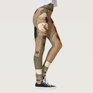 Fête des neiges de Noël Joyeux leggings