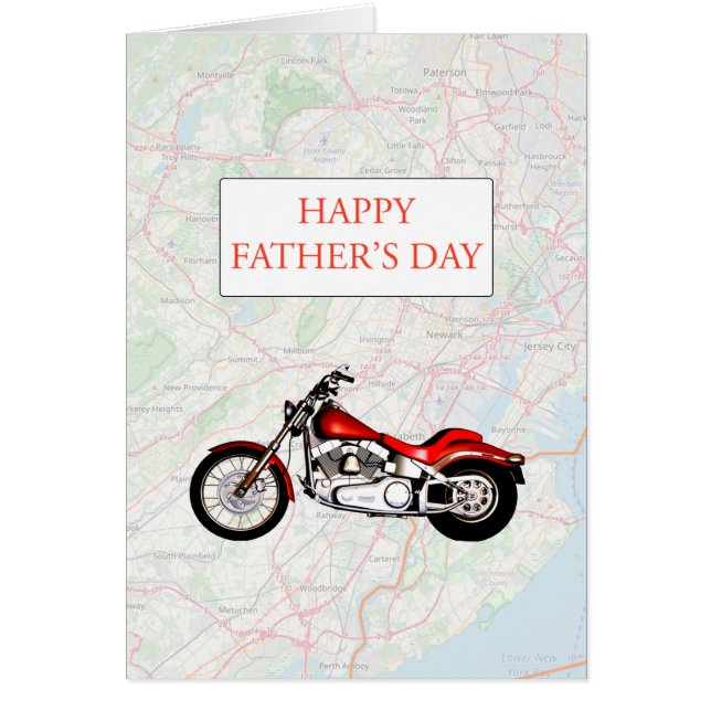 Fête des pères avec carte et moto (Devant)