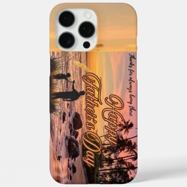Fête des pères Coque iphone personnalisé (Verso)