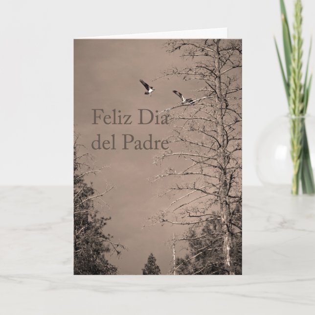 Fête des pères dans la carte espagnole (Devant)
