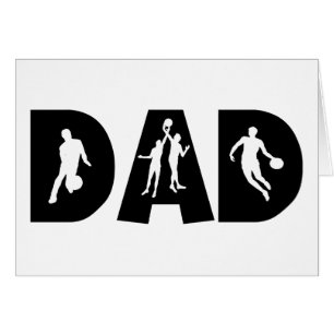 Fête des pères de papa de basket-ball