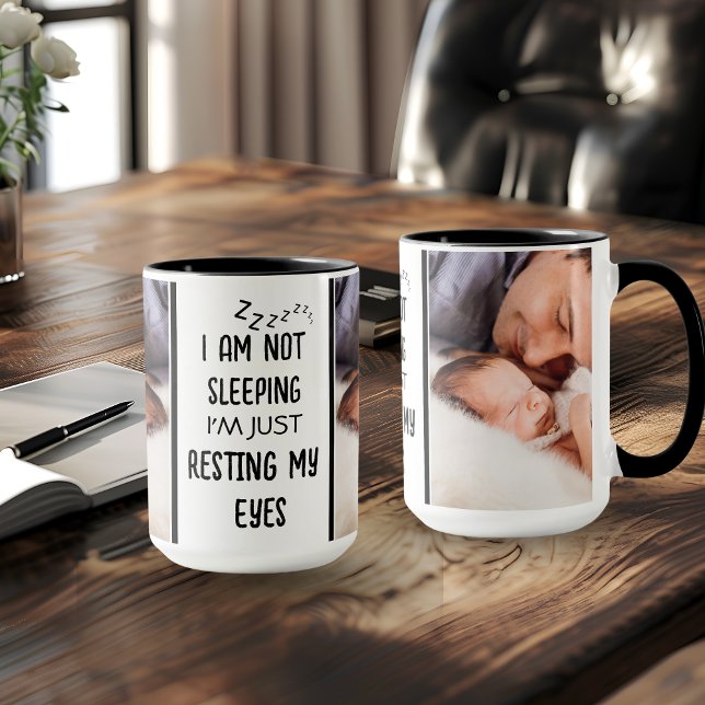 Fête des pères Drôle Nouveau Papa Photo Mug (Créateur téléchargé)