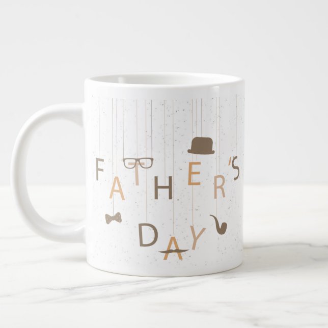 Fête des pères Jumbo Mug (Gauche)