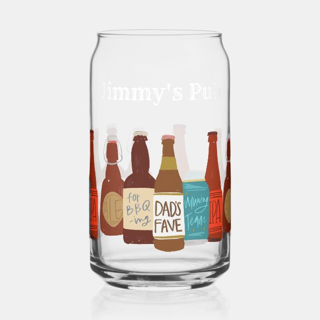 Fête des pères papa des bouteilles de bière illust (Gauche)