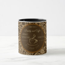 Fête des Pères, Papa et Café, Meilleur Papa Mug