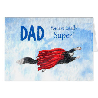 Fête des pères, papa, totalement superbe, chien de