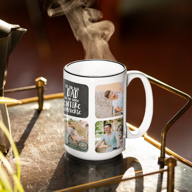 Fête des pères Photo Collage Mug (Créateur téléchargé)