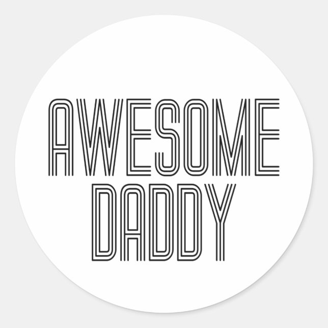 Fête des pères simple et incroyable papa | Sticker (Devant)