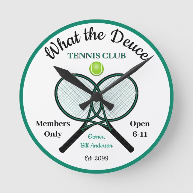 Fête des pères Tennis Club Bar Pub Lounge Horloge (Recto)