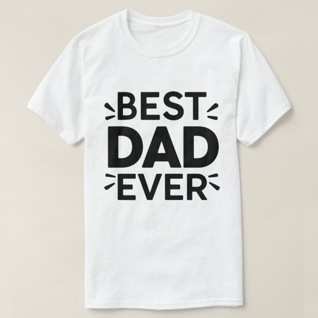 Fête des pères typographie t-shirt design (Design devant)