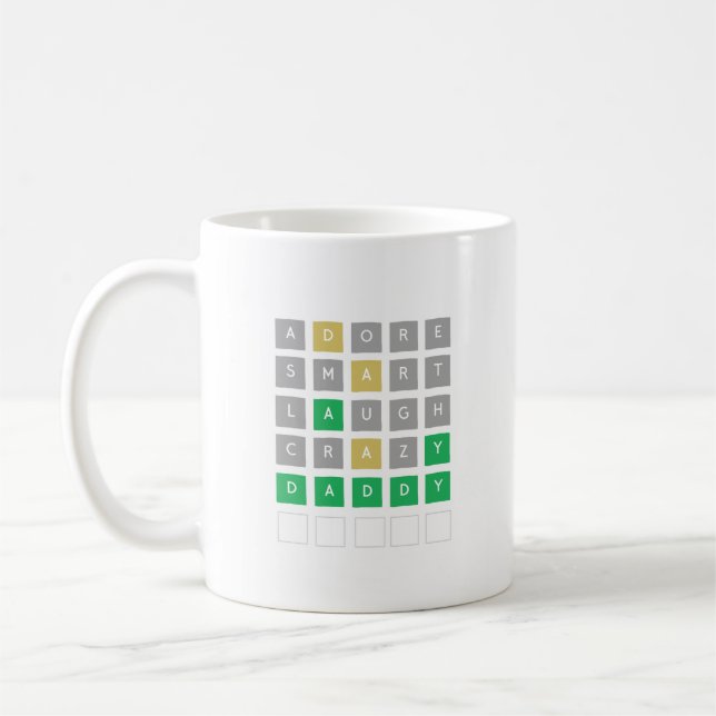 Fête des pères Wordle Mug  (Gauche)