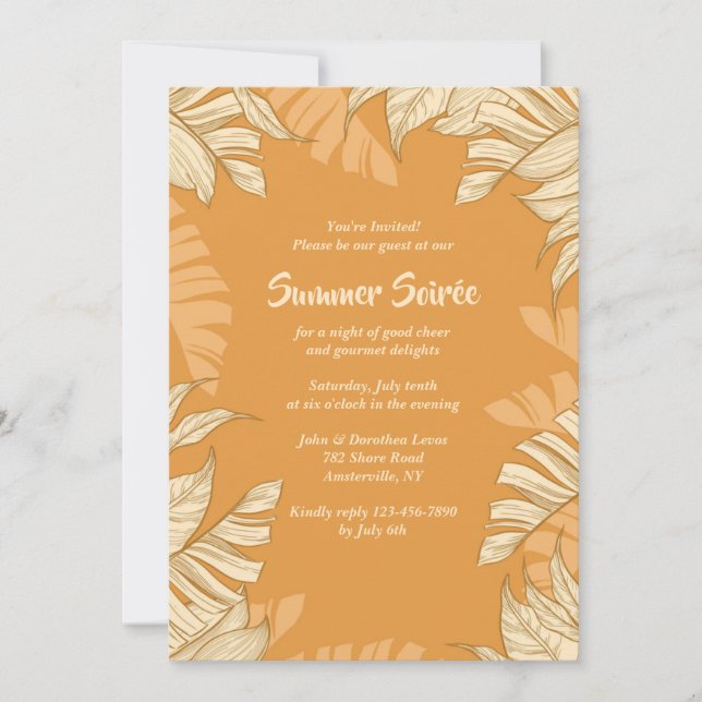 Fête d'été des Fronds Invitation (Devant)