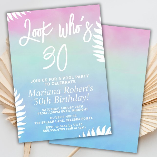 Fête d'été Invitation de fête d'anniversaire (Créateur téléchargé)