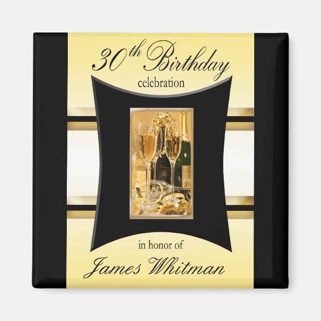 Fête du 30e anniversaire Favor/Souvenier Magnet (Devant)